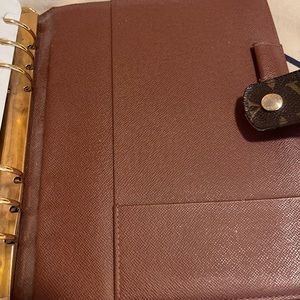 Large LV monogram agenda book one owner clean and well cared for